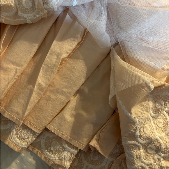 H&M Strapless White and Coral Eyelet Dress Size 8 NWT - Picture 11 of 11